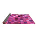 Sideview of Abstract Pink Contemporary Rug, con1620pnk