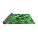 Sideview of Abstract Emerald Green Contemporary Rug, con1620emgrn