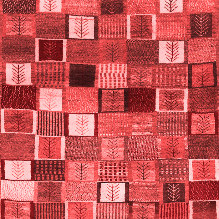 Abstract Red Contemporary Area Rugs