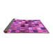 Sideview of Abstract Purple Contemporary Rug, con1620pur