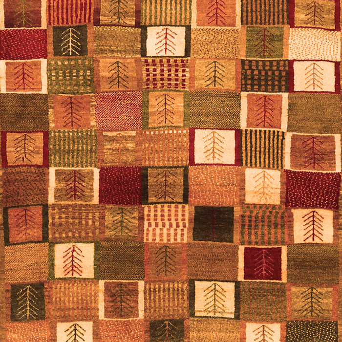 Serging Thickness of Machine Washable Abstract Orange Contemporary Area Rugs, wshcon1620org