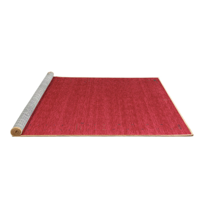 Sideview of Machine Washable Abstract Brown Contemporary Rug, wshcon1621brn
