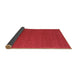 Sideview of Abstract Brown Contemporary Rug, con1621brn