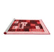 Contemporary Red Washable Rugs