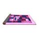 Sideview of Abstract Purple Contemporary Rug, con1622pur