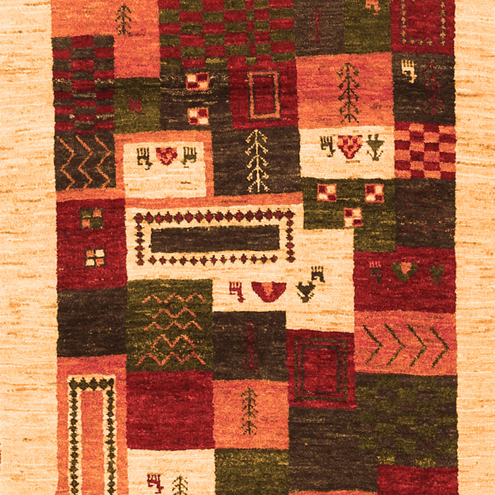 Abstract Orange Contemporary Rug, con1622org