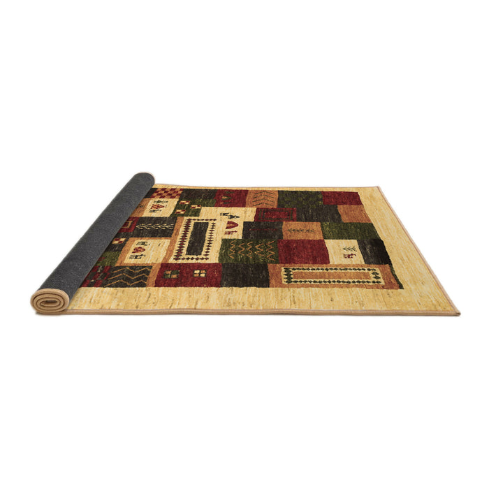 Sideview of Abstract Brown Contemporary Rug, con1622brn