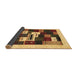 Sideview of Abstract Brown Contemporary Rug, con1622brn