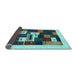 Sideview of Abstract Light Blue Contemporary Rug, con1622lblu