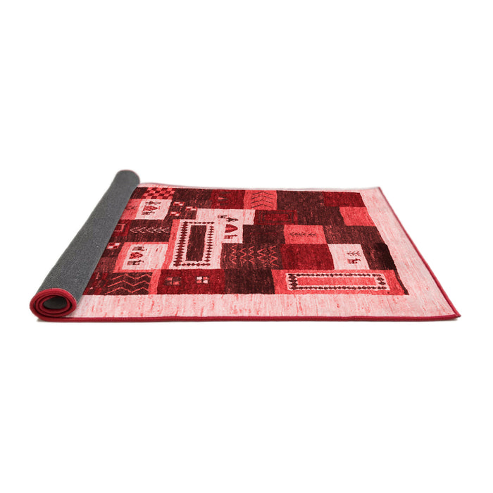 Abstract Red Contemporary Area Rugs