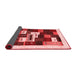 Abstract Red Contemporary Area Rugs