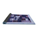 Sideview of Abstract Blue Contemporary Rug, con1622blu