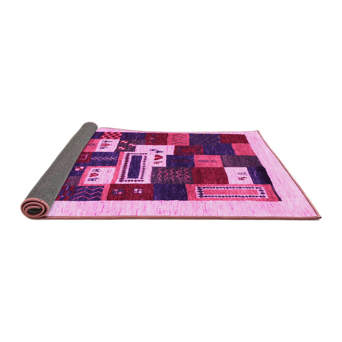 Sideview of Abstract Pink Contemporary Rug, con1622pnk