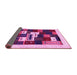 Sideview of Abstract Pink Contemporary Rug, con1622pnk