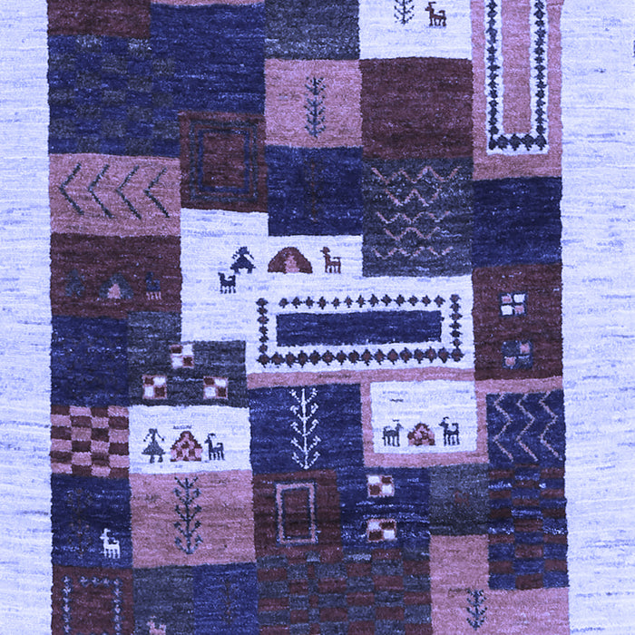 Machine Washable Abstract Blue Contemporary Rug, wshcon1622blu