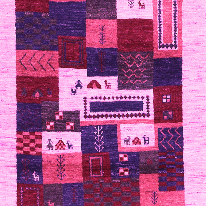 Machine Washable Abstract Pink Contemporary Rug, wshcon1622pnk