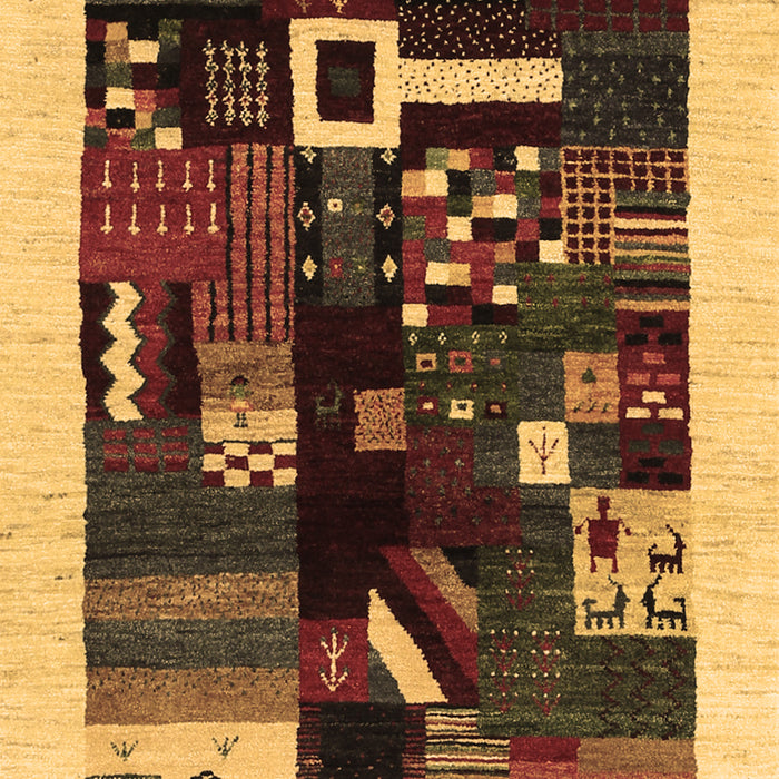 Abstract Brown Contemporary Rug, con1623brn