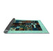 Sideview of Abstract Light Blue Contemporary Rug, con1623lblu