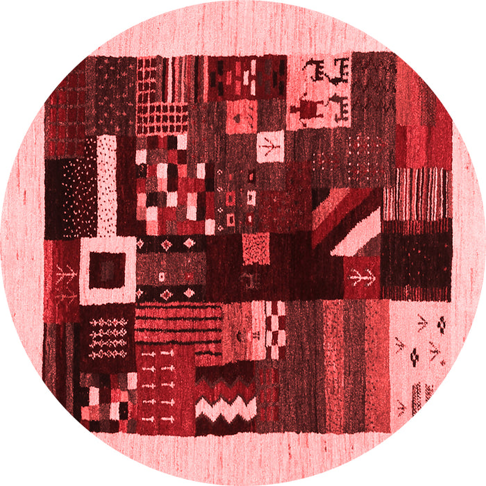 Machine Washable Abstract Red Contemporary Rug, wshcon1623red