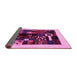 Sideview of Abstract Pink Contemporary Rug, con1623pnk