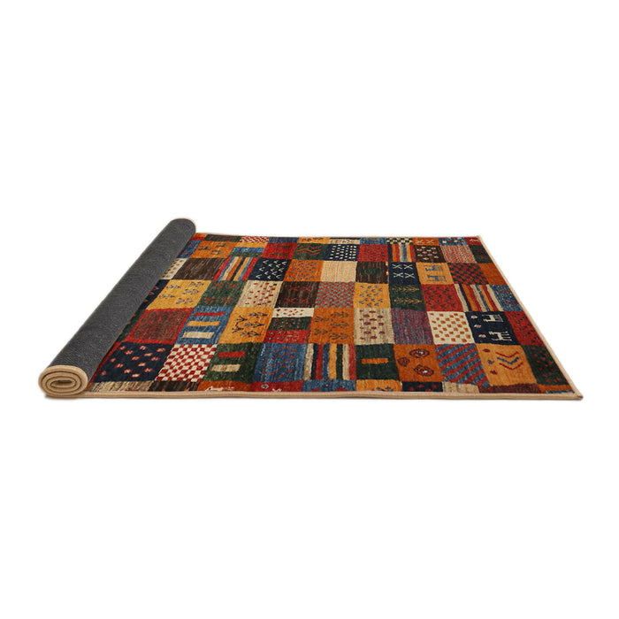 Thickness of Contemporary Saffron Red Modern Rug, con1624