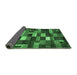 Sideview of Abstract Emerald Green Contemporary Rug, con1624emgrn