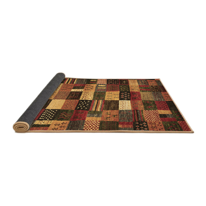 Sideview of Abstract Brown Contemporary Rug, con1624brn