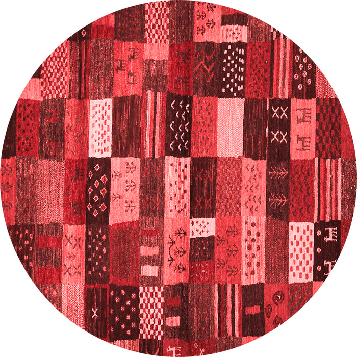 Machine Washable Abstract Red Contemporary Rug, wshcon1624red