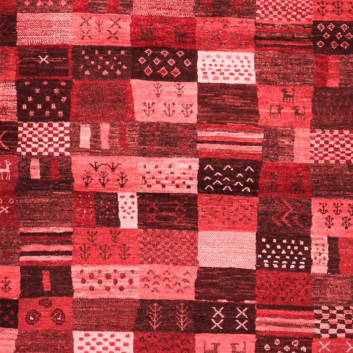 Machine Washable Abstract Red Contemporary Rug, wshcon1624red