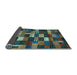 Sideview of Abstract Light Blue Contemporary Rug, con1624lblu