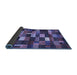 Sideview of Abstract Blue Contemporary Rug, con1624blu