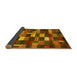 Sideview of Abstract Yellow Contemporary Rug, con1624yw