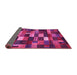 Sideview of Abstract Pink Contemporary Rug, con1624pnk