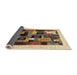 Thickness of Contemporary Sangria Brown Modern Rug, con1625