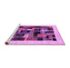 Sideview of Machine Washable Abstract Purple Contemporary Area Rugs, wshcon1625pur