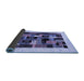 Sideview of Abstract Blue Contemporary Rug, con1625blu