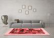 Contemporary Red Washable Rugs