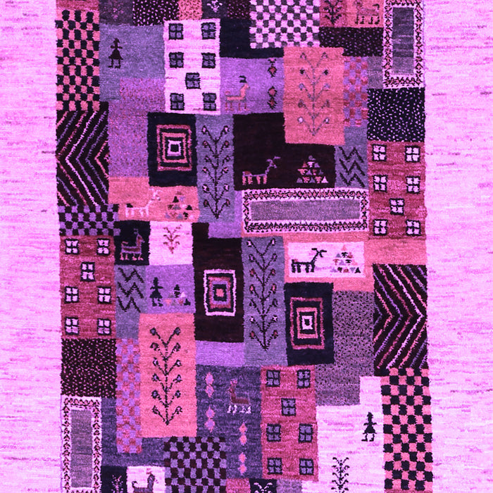 Abstract Purple Contemporary Rug, con1625pur