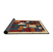 Thickness of Contemporary Brownish Green Modern Rug, con1626