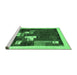 Sideview of Machine Washable Abstract Emerald Green Contemporary Area Rugs, wshcon1626emgrn