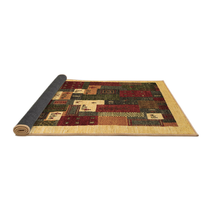 Sideview of Abstract Brown Contemporary Rug, con1626brn