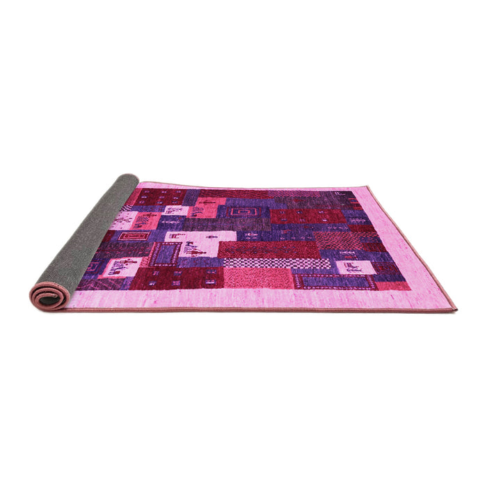 Sideview of Abstract Pink Contemporary Rug, con1626pnk
