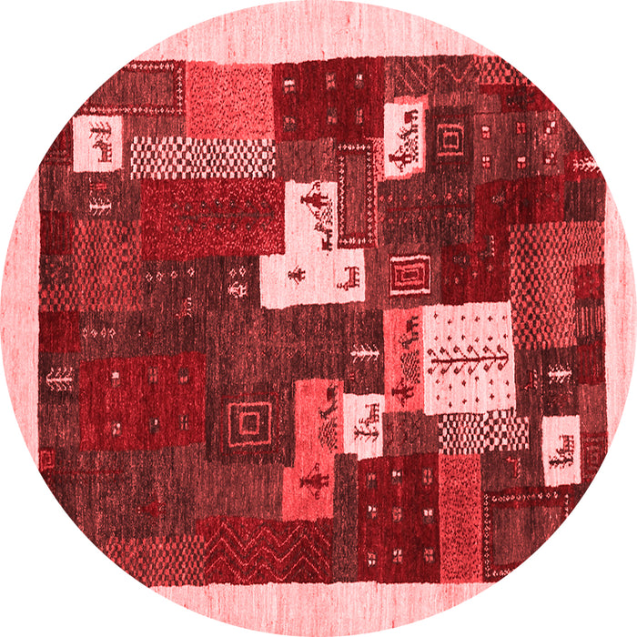 Machine Washable Abstract Red Contemporary Rug, wshcon1626red