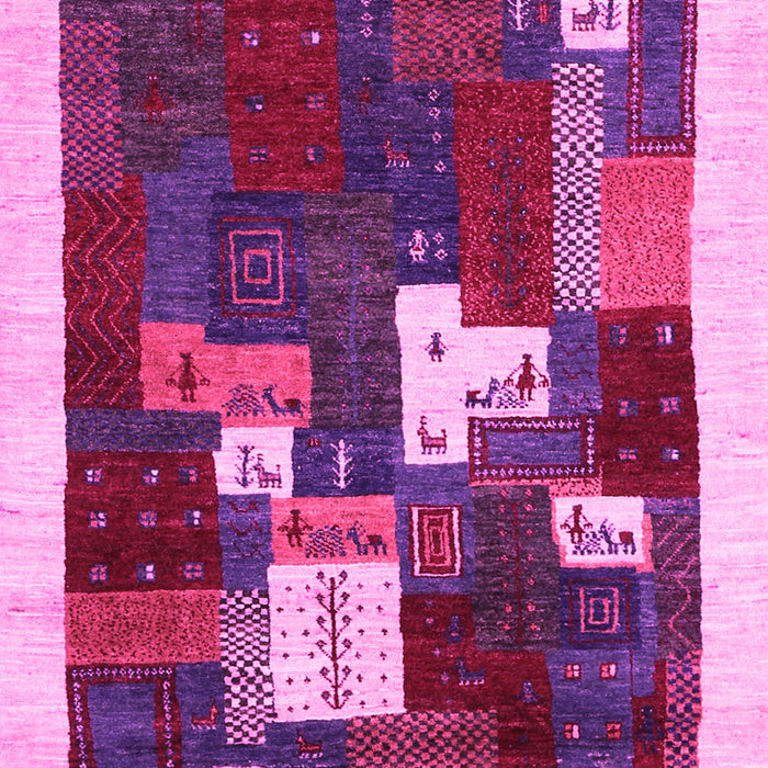 Machine Washable Abstract Pink Contemporary Rug, wshcon1626pnk