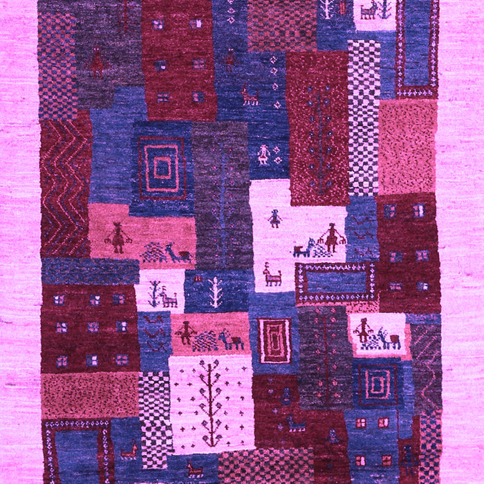 Machine Washable Abstract Purple Contemporary Area Rugs, wshcon1626pur