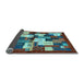 Sideview of Abstract Light Blue Contemporary Rug, con1627lblu