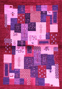 Abstract Pink Contemporary Rug, con1627pnk