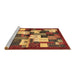 Sideview of Machine Washable Abstract Brown Contemporary Rug, wshcon1627brn