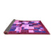 Sideview of Abstract Purple Contemporary Rug, con1627pur