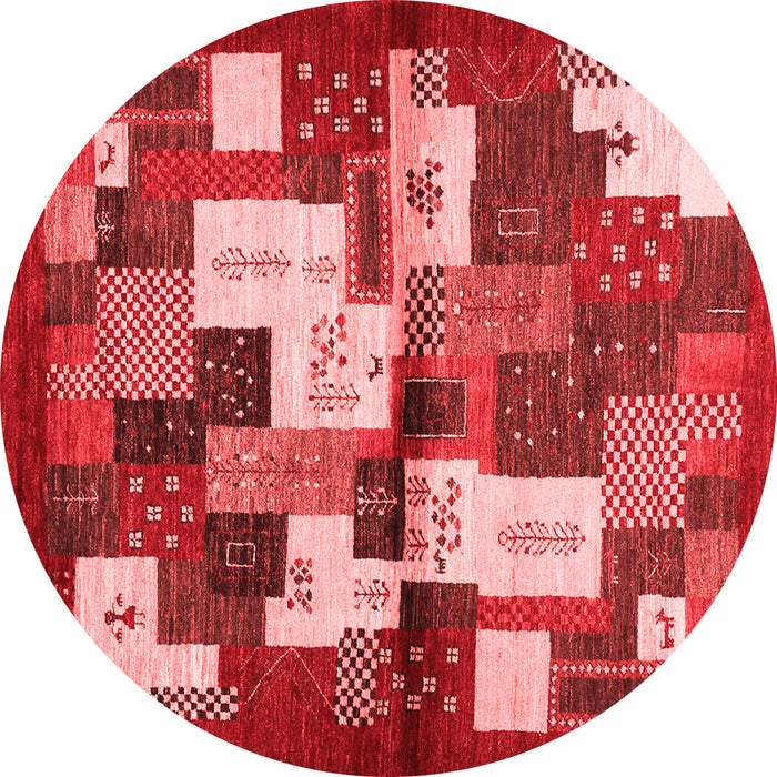 Machine Washable Abstract Red Contemporary Rug, wshcon1627red